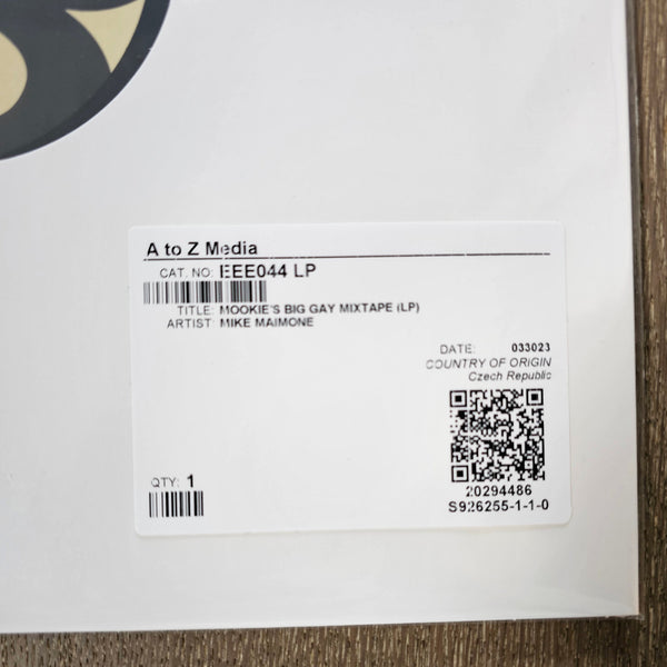 Vinyl Test Pressing + Mookie's Big Gay Mixtape
