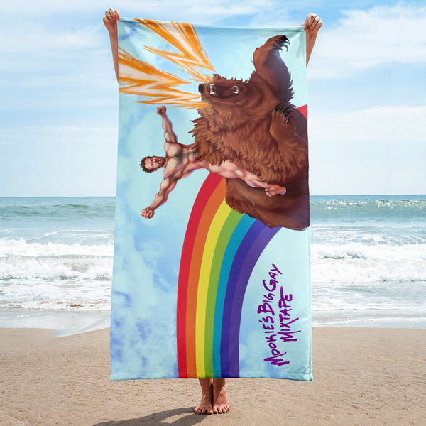 Mookie's Big Gay Beach Towel (Print on Demand)