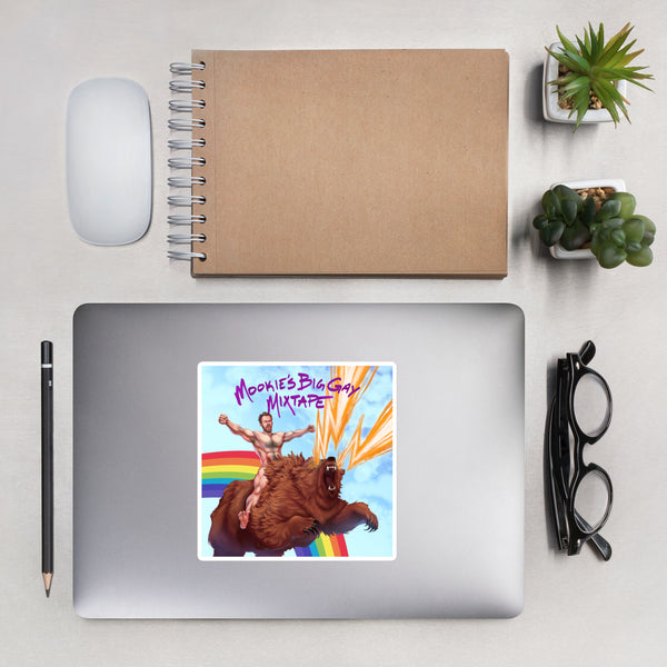 Mookie's Big Gay Sticker (On Demand)