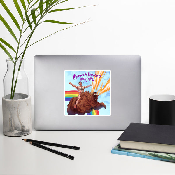 Mookie's Big Gay Sticker (On Demand)