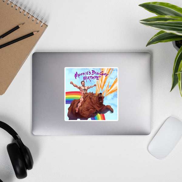 Mookie's Big Gay Sticker (On Demand)